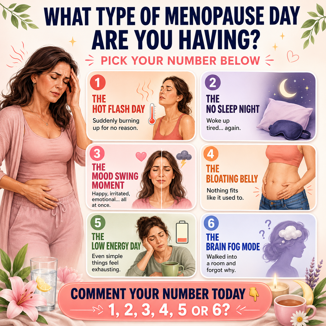 Dr Diane Foster - Menopause & Hormone Specialist Facebook ad: 6 Types Of Menopause Days, Which One Is Yours Today?
