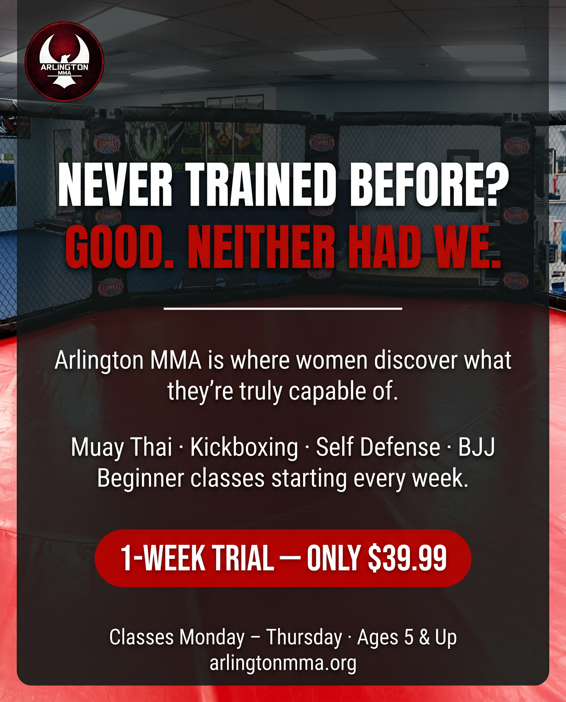 Arlington MMA Facebook ad