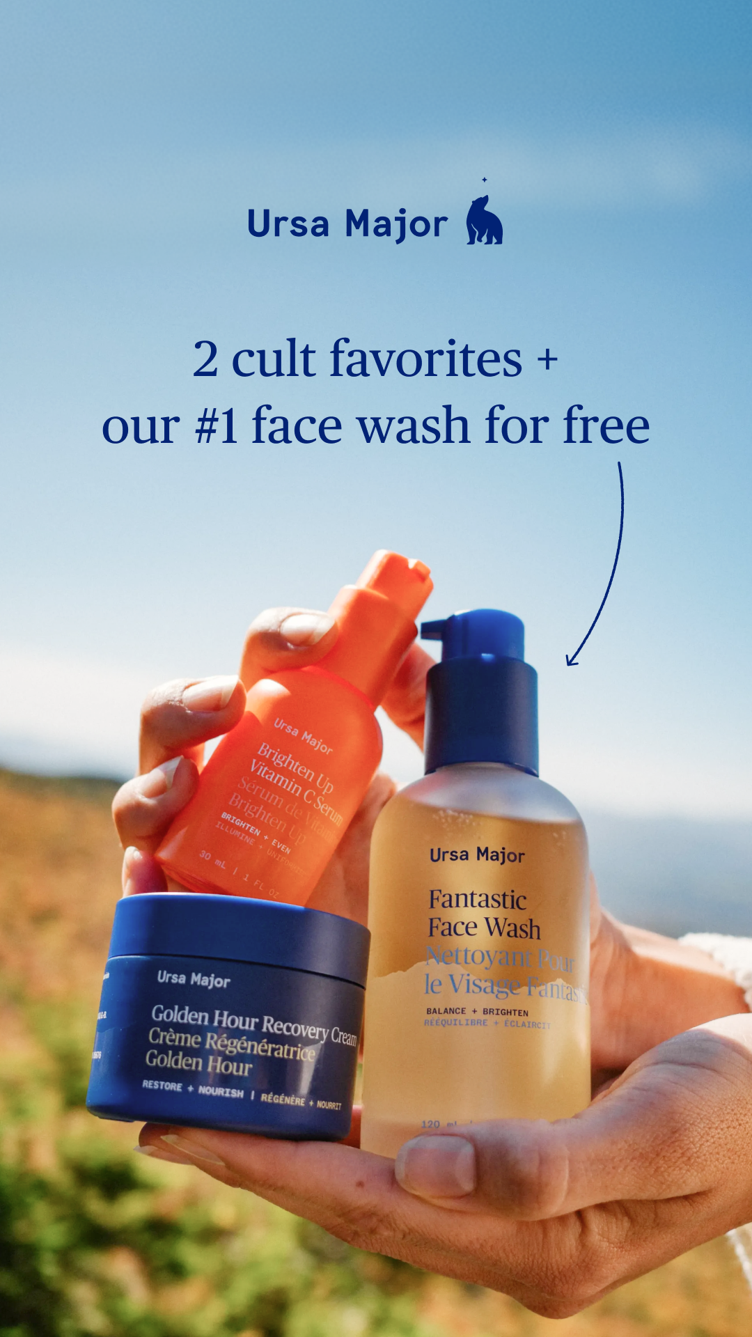 Ursa Major Skincare Facebook ad