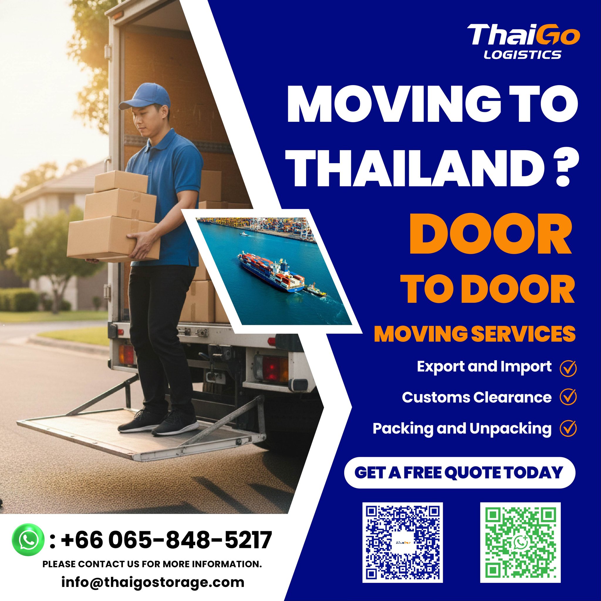 ThaiGo Moving and Storage Facebook ad