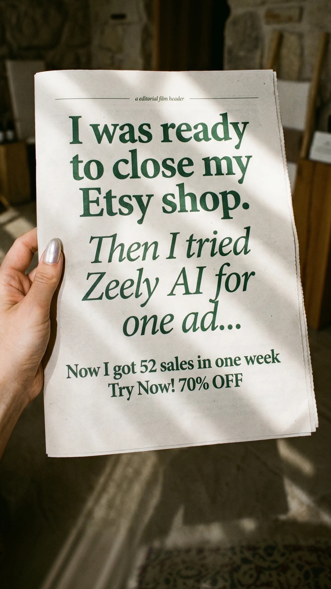 Zeely: AI Ads Maker Facebook ad