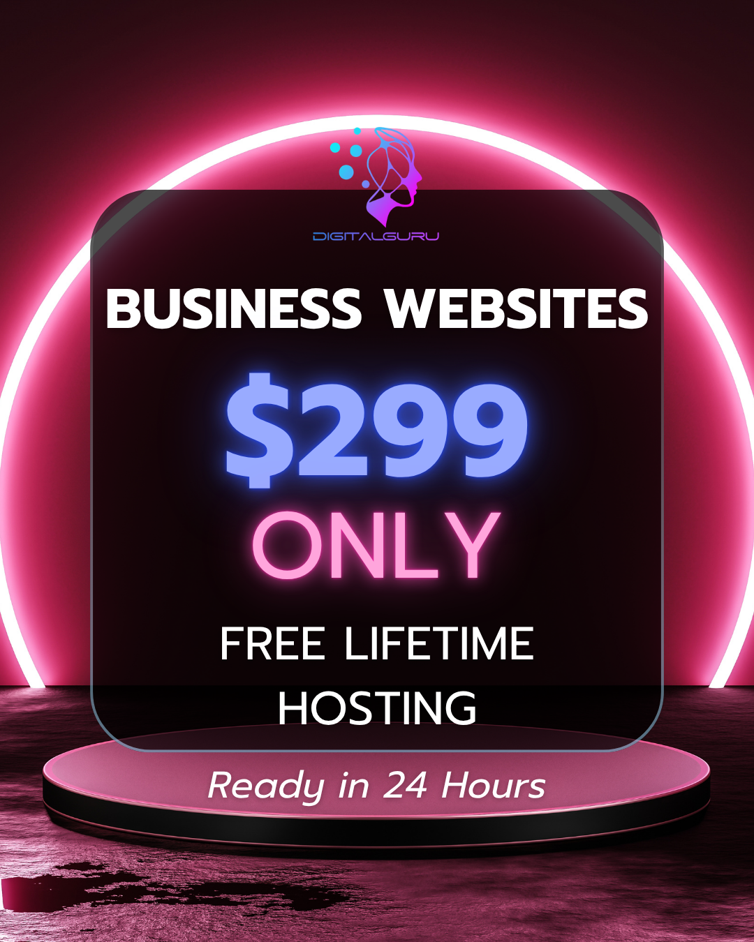 DigitalGuru.App Facebook ad: Professional Business Website from Just $299