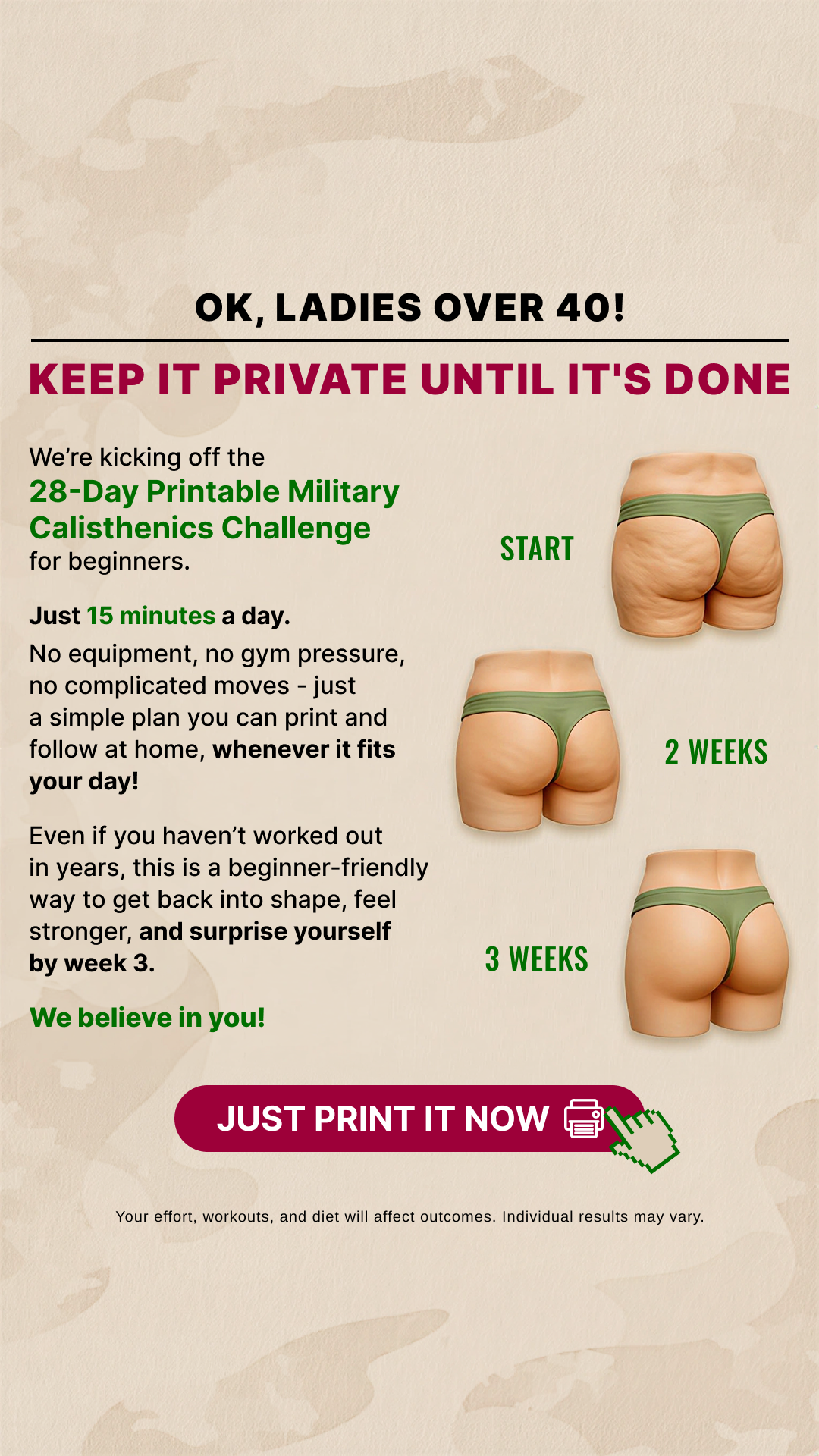 Warrior Workouts Facebook ad: Start Transformation Now!