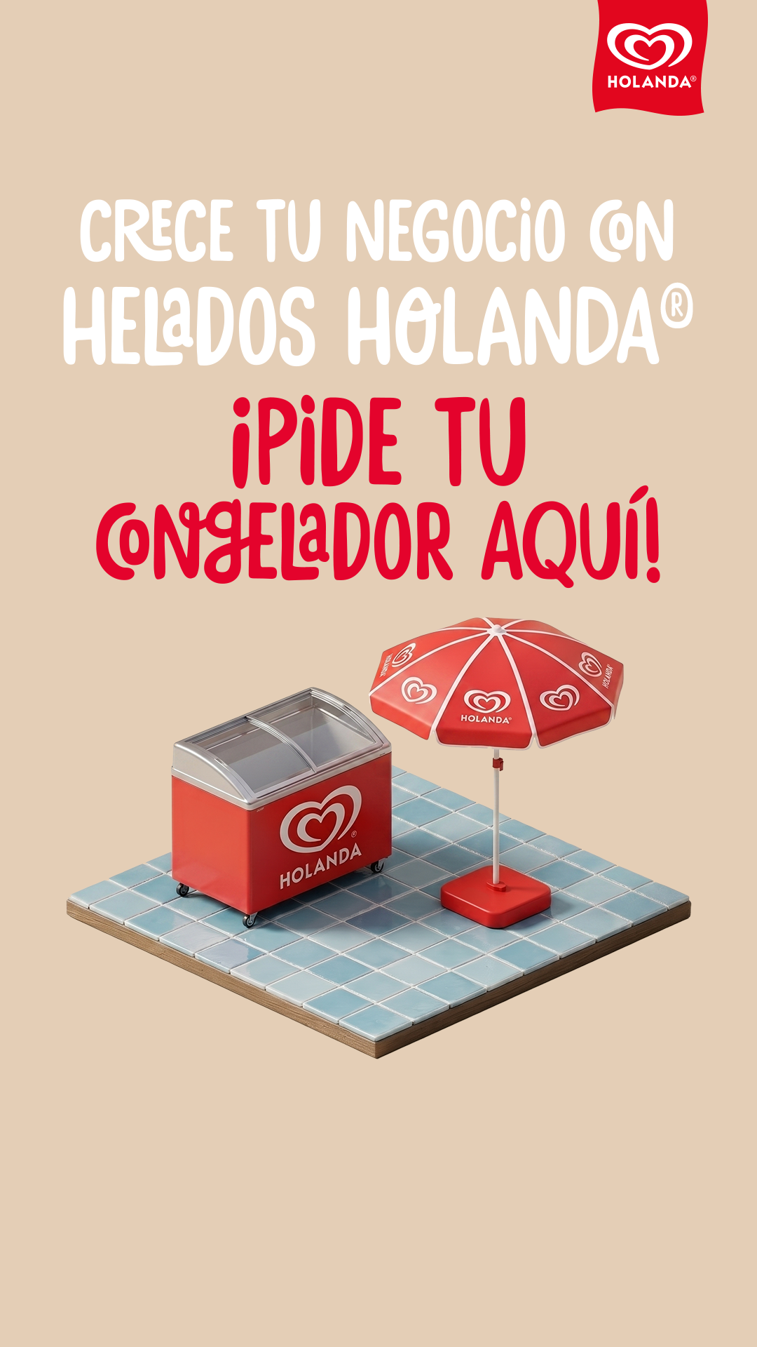Helados Holanda Facebook ad: Holanda