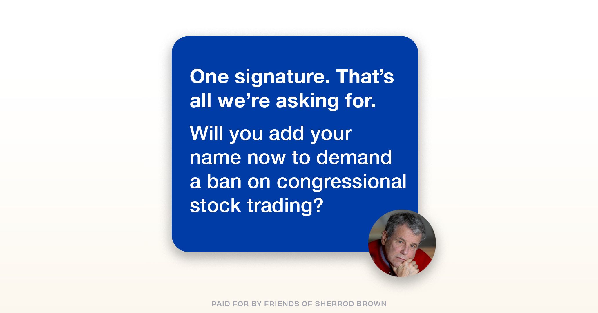 Sherrod Brown Facebook ad