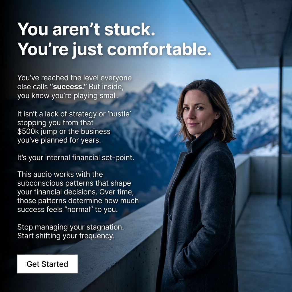 Millionaire Mindset Facebook ad: Stop Chasing Money. Attract It