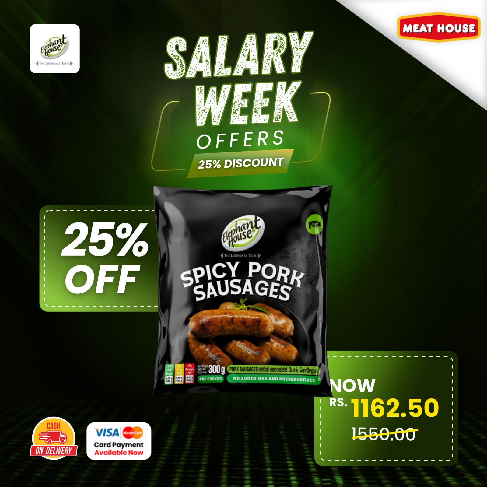 Meat House Facebook ad: SALARY WEEK OFFERS