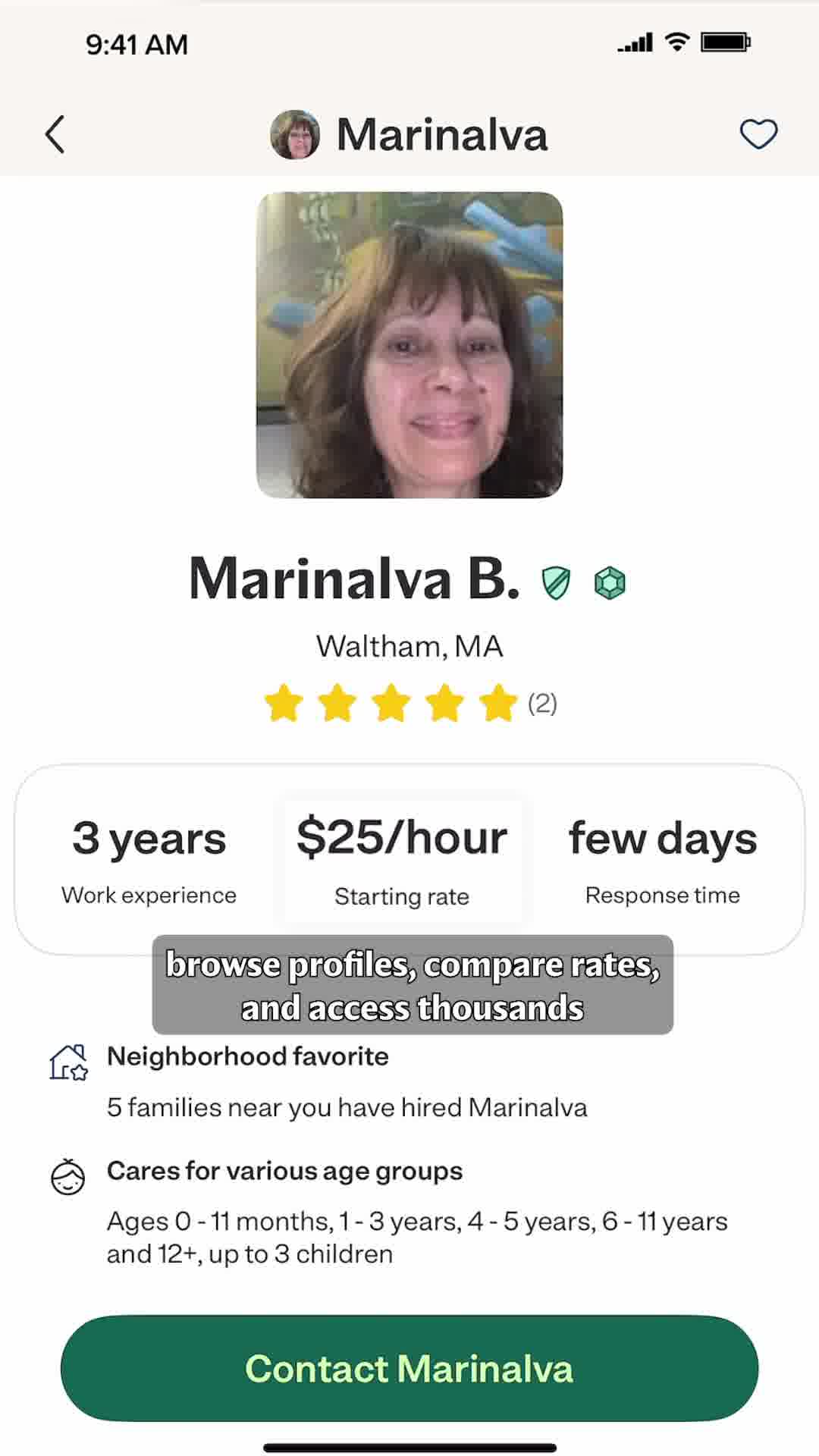 Care.com Facebook ad from May 5, 2026