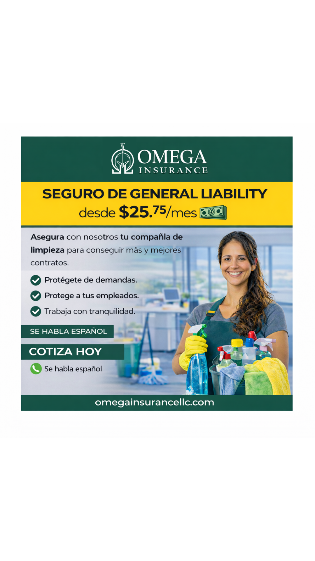 OMEGA Insurance Agency LLC Facebook ad from Jan 3, 2026