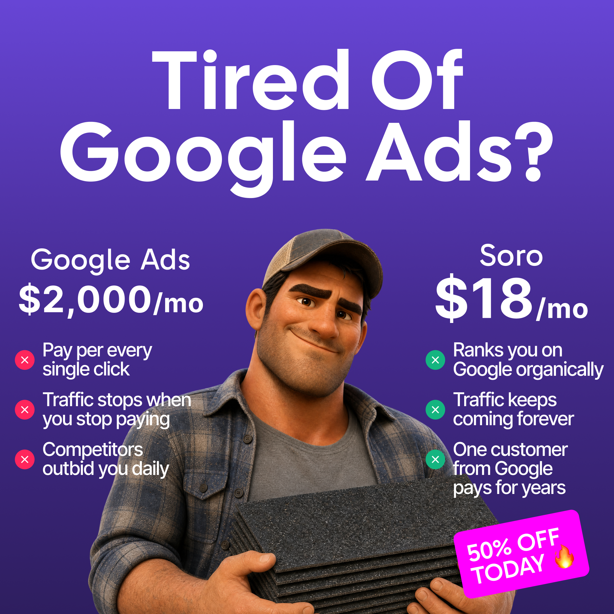 Soro SEO Facebook ad