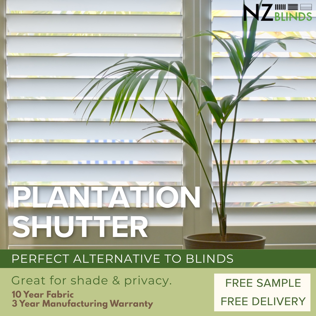 NZ Blinds Facebook ad: Waterproof Shutters Available