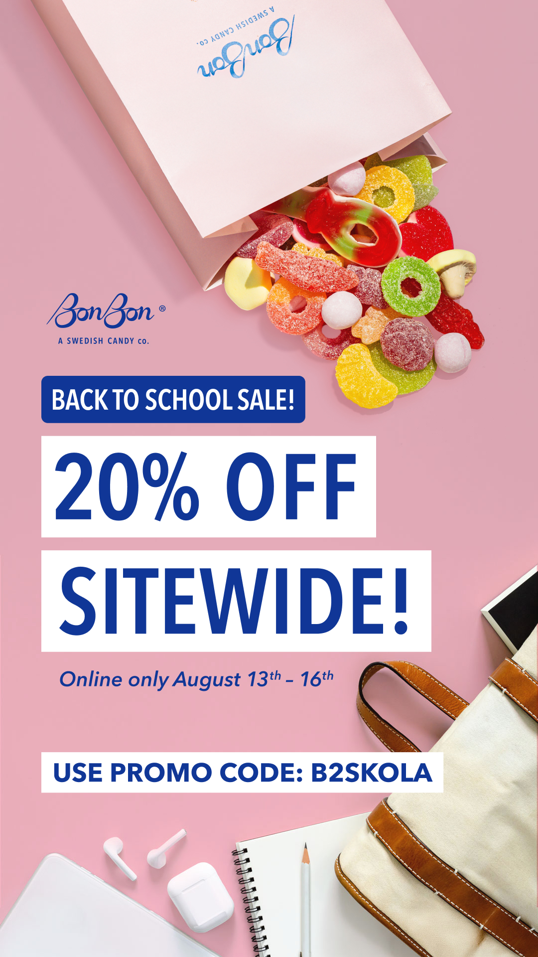 BonBon - A Swedish Candy Co. Facebook ad