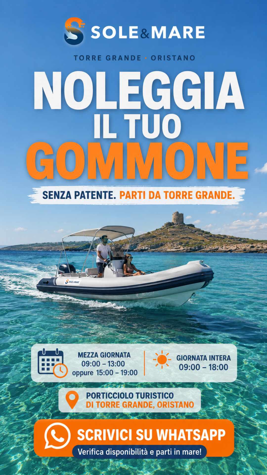 Sole&Mare escursioni Facebook ad: Scrivici oggi per la vostra giornata di mare…