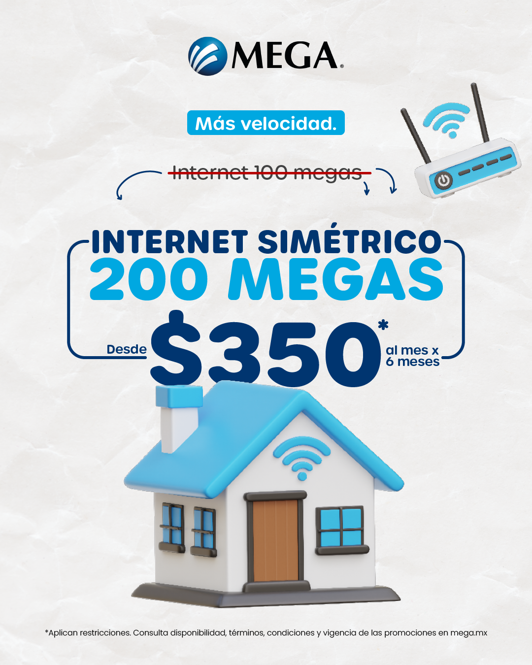 Megacable, Conectamos tu vida Facebook ad