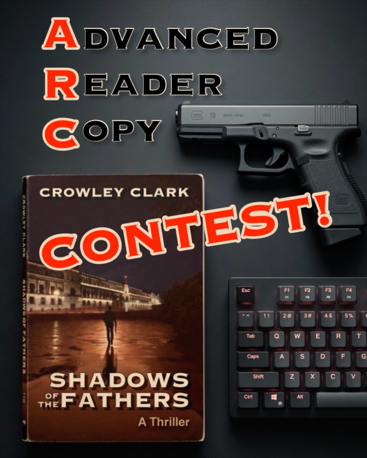 crowleyclarkbooks Facebook ad: ARC TEAM ASSEMBLE