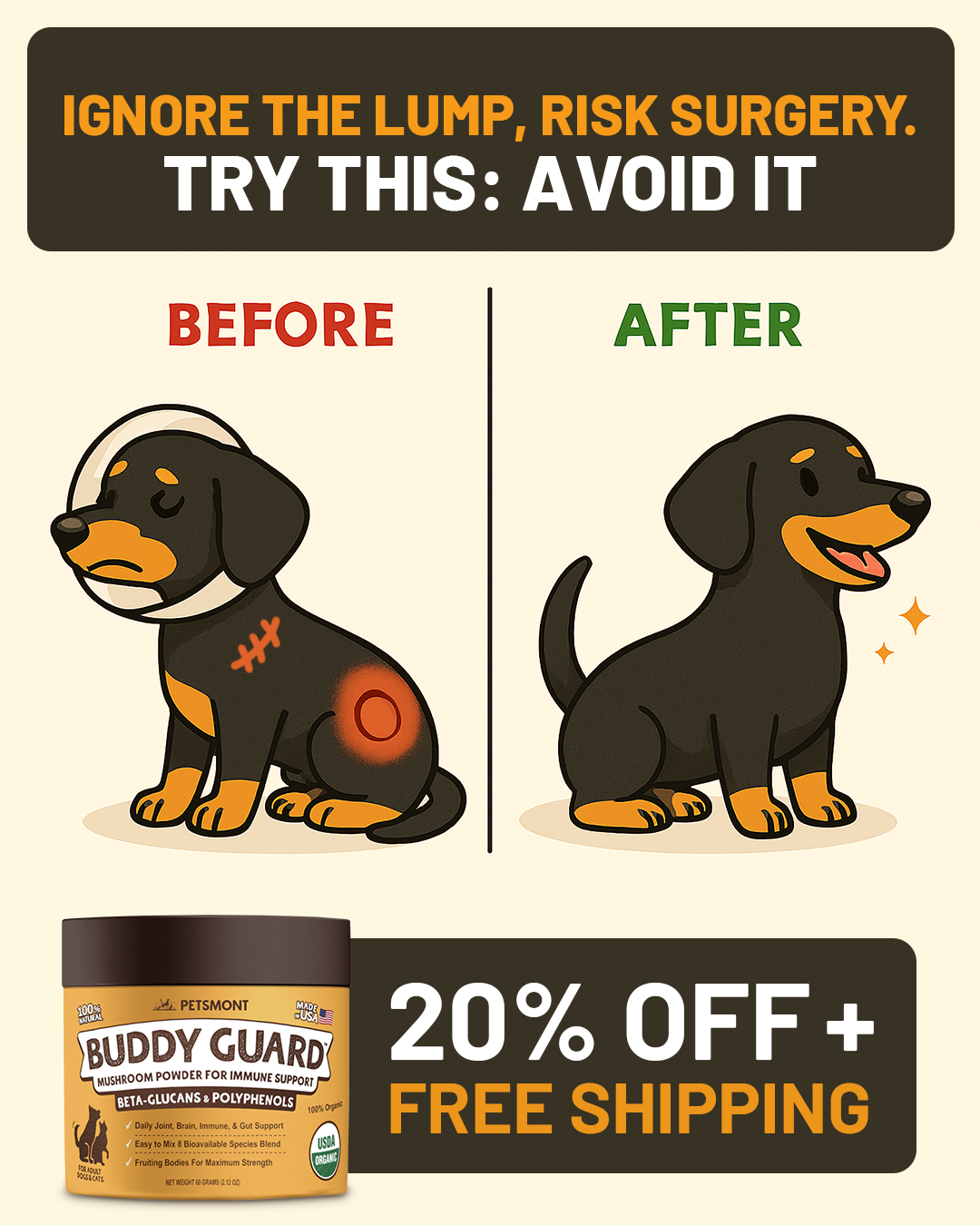 Petsmont Facebook ad