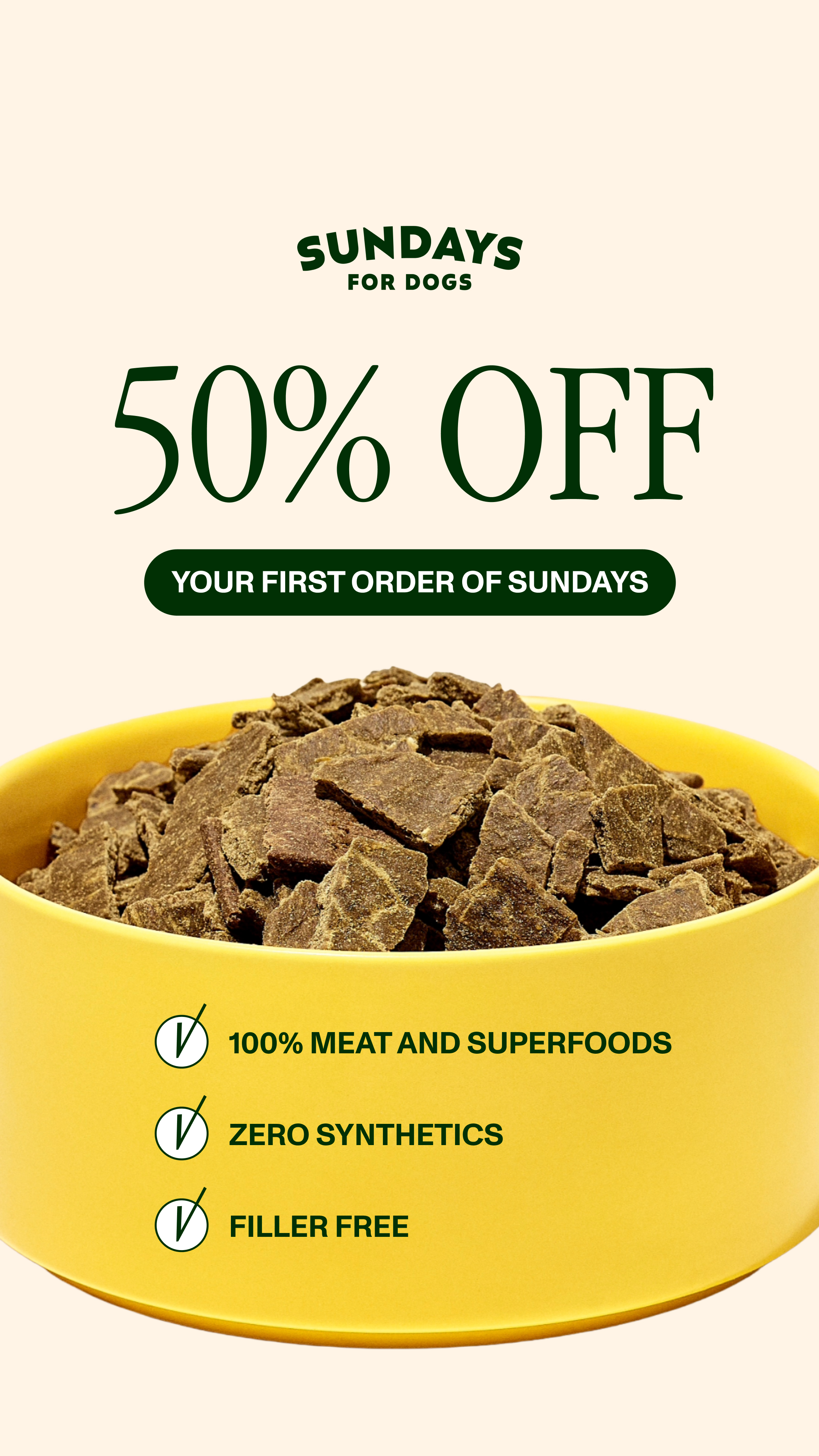 Sundays Facebook ad