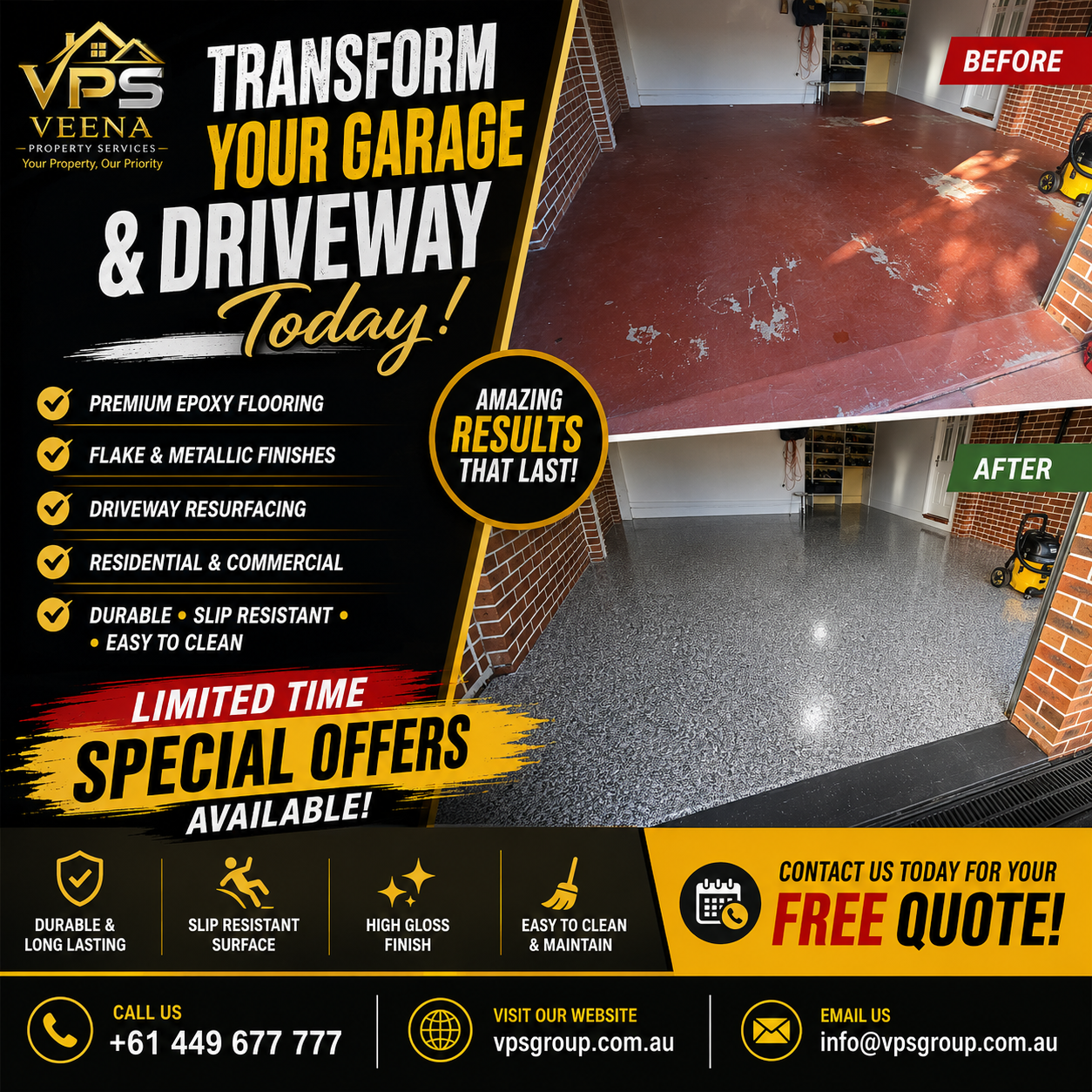 Veena property services Facebook ad: Message For Price & Free Visit