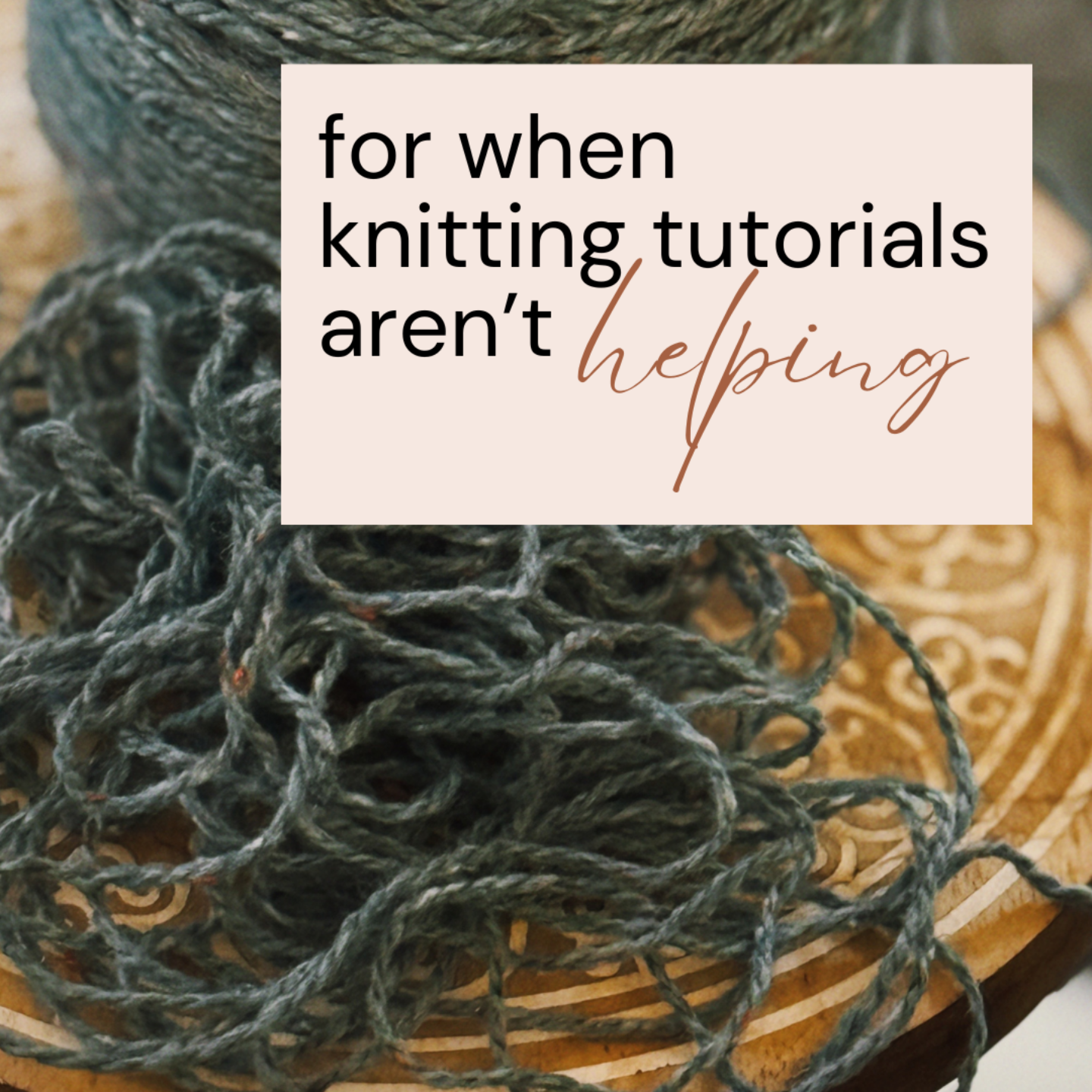 Knit2Tog Facebook ad: Build a Knitting Habit You Can Come Back to