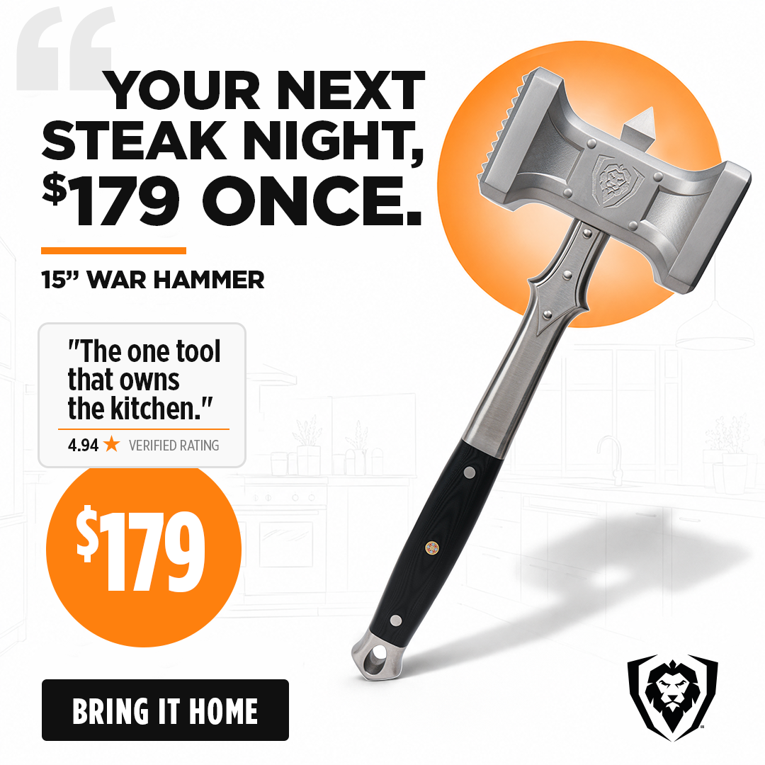 Dalstrong Facebook ad: Meat Tenderizer 15 | Dual Sided, Heavy Duty & Extra-Large…
