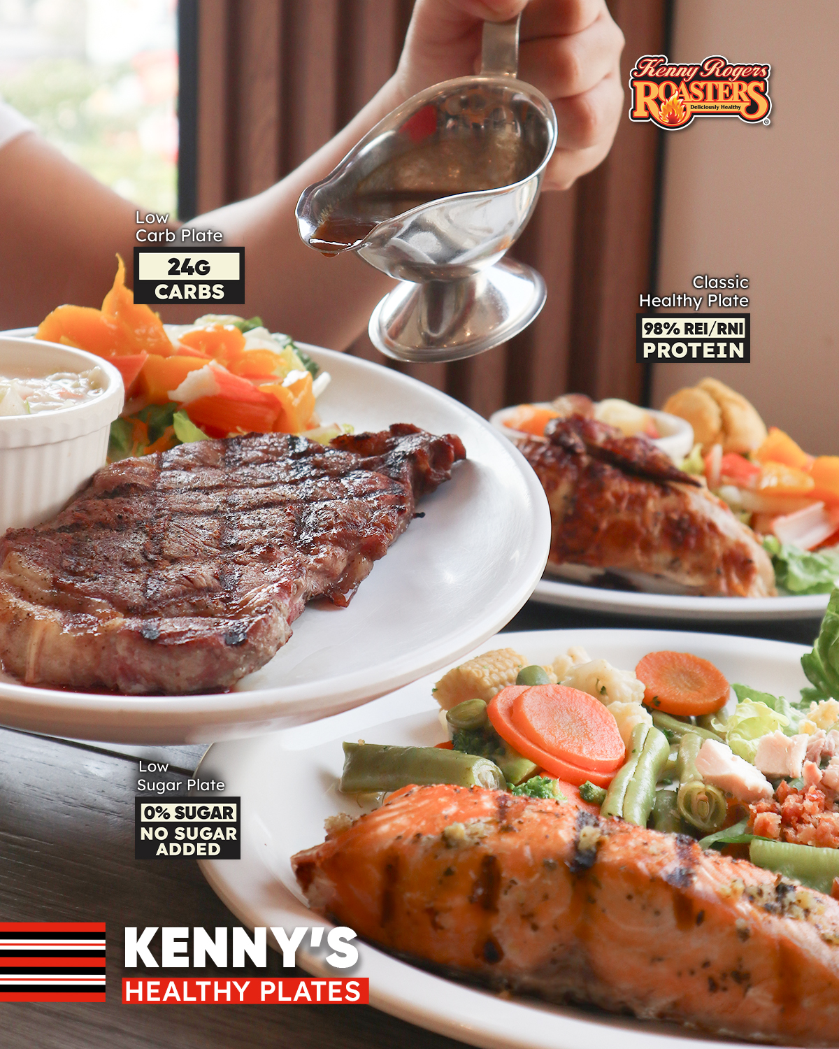 Kenny Rogers Roasters Philippines Facebook ad: Healthy never tasted this good.