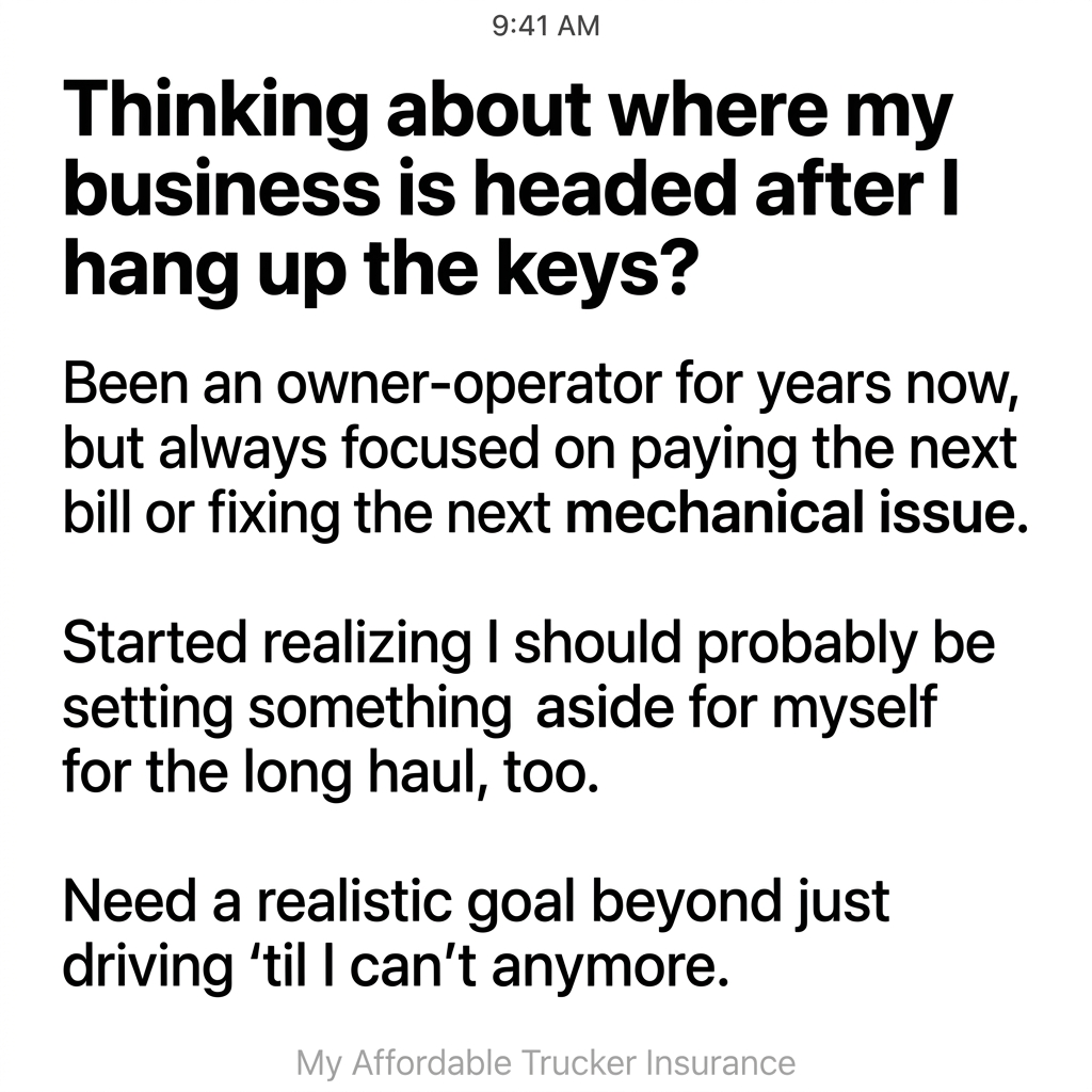 My Affordable Trucker Insurance Facebook ad