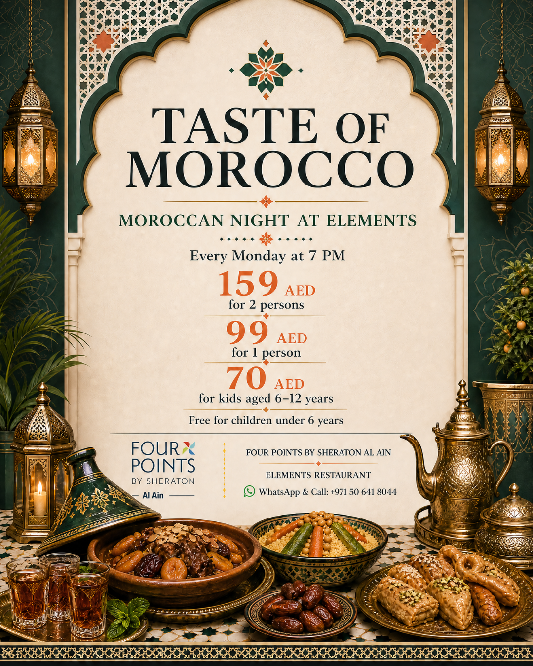 Four Points by Sheraton Al Ain Facebook ad: Chat with us