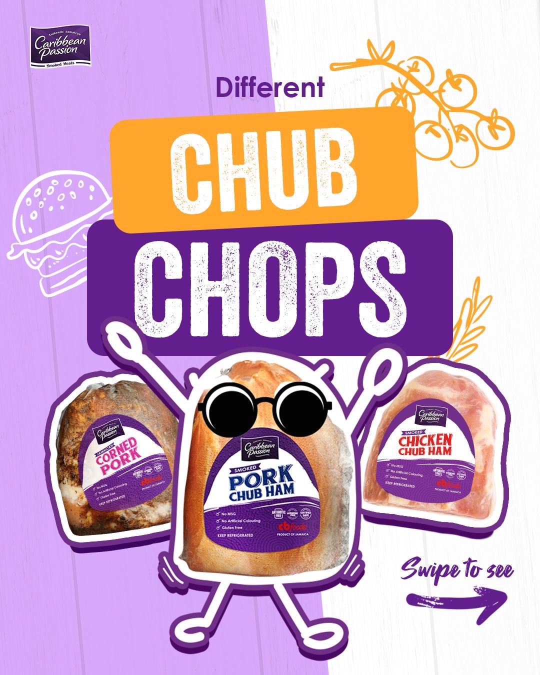 Caribbean Passion Facebook ad: Sliced Diced Chopped