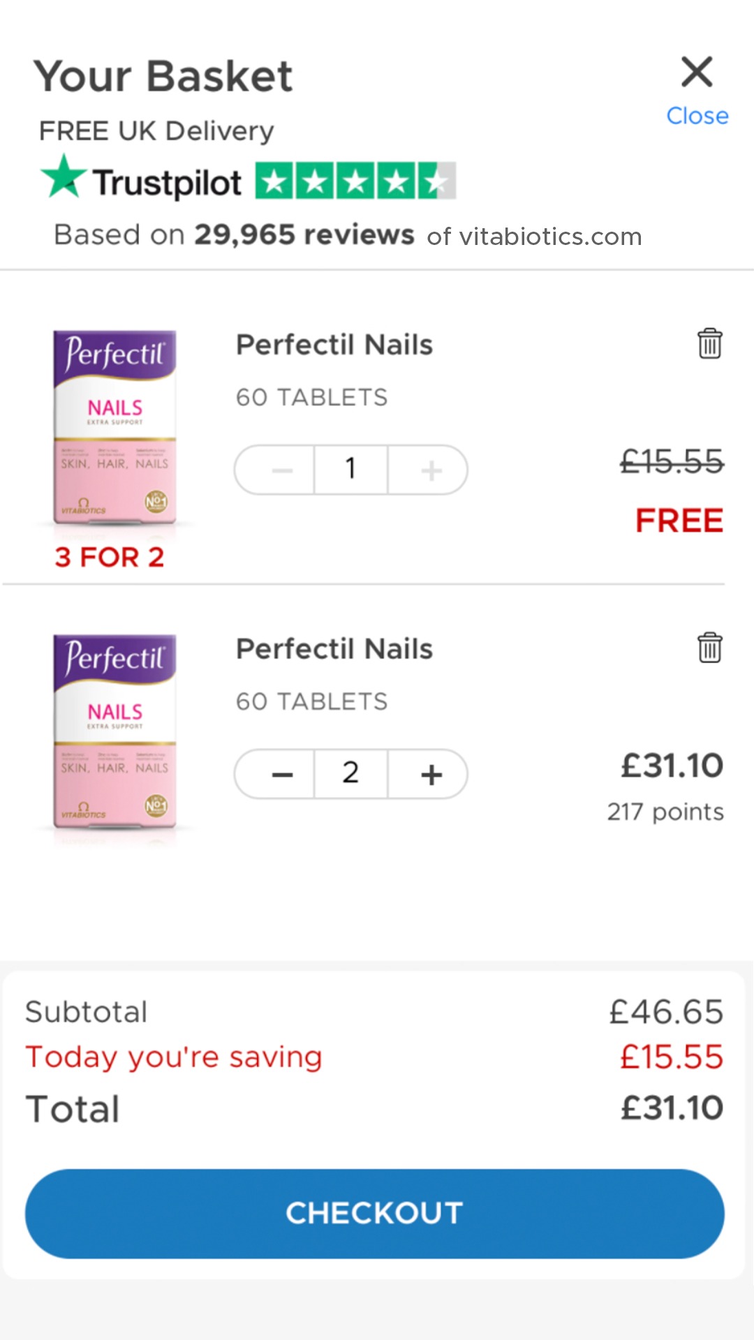 Vitabiotics Facebook ad