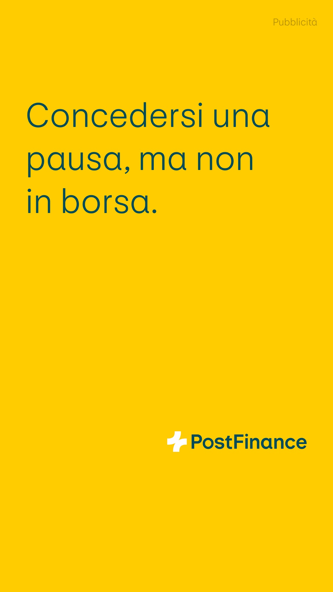PostFinance Facebook ad from Apr 22, 2026