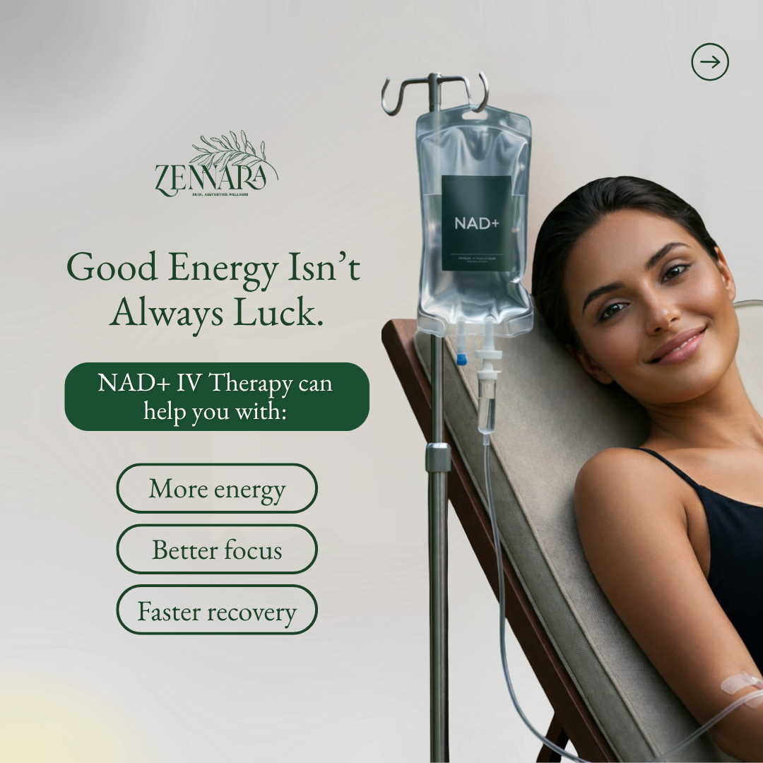 Zennaraclinics Facebook ad: Tired by noon.