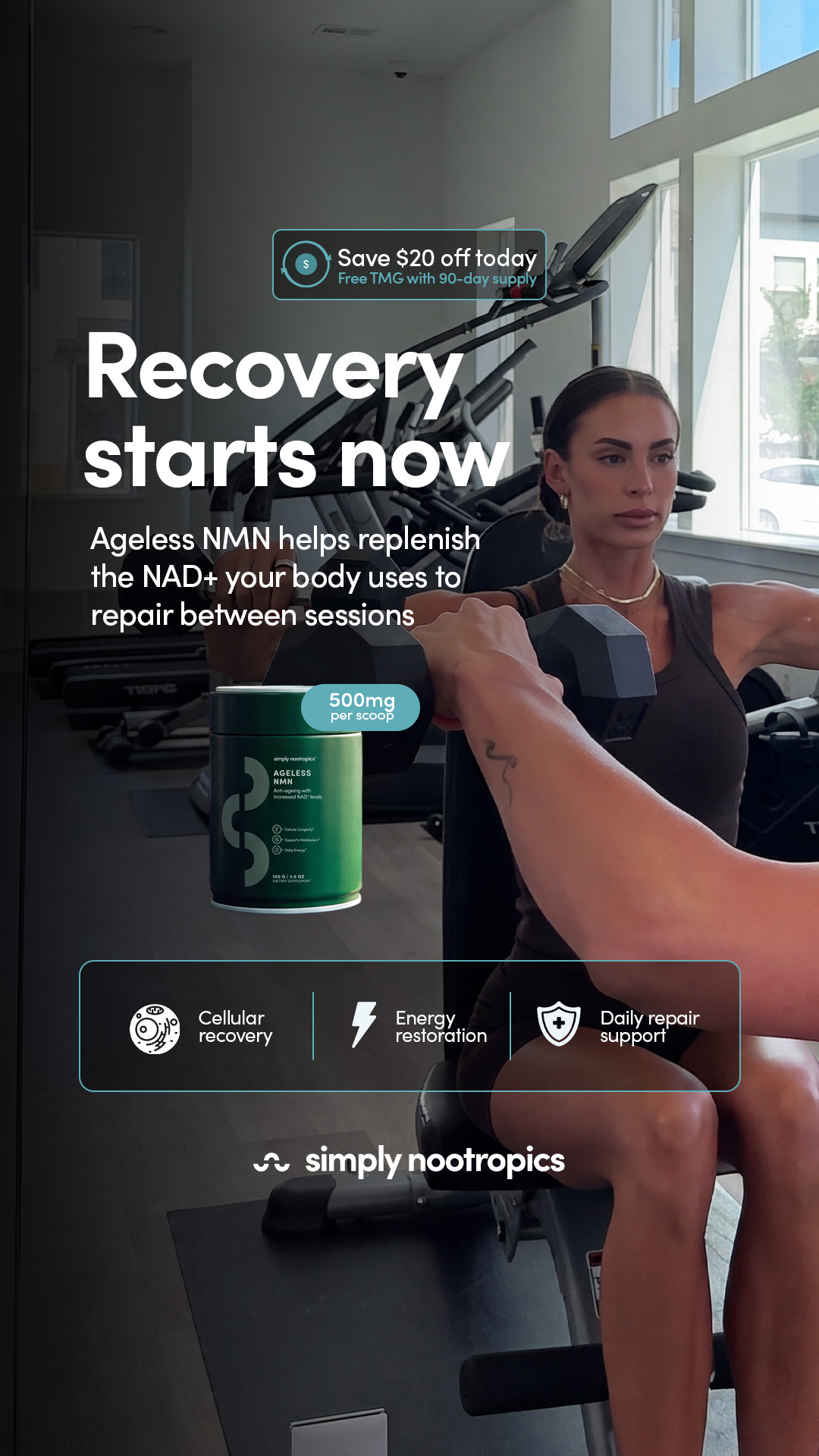 Simply Nootropics Facebook ad