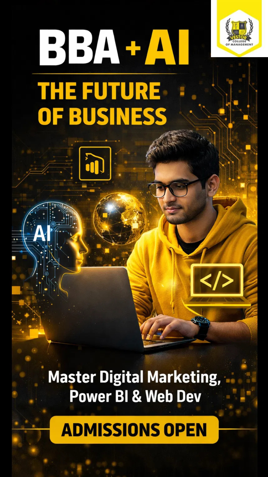 Vestor College of Management Patna Facebook ad from May 23, 2026