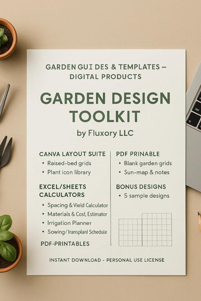 Fluxory LLC Facebook ad: Garden Design Toolkit