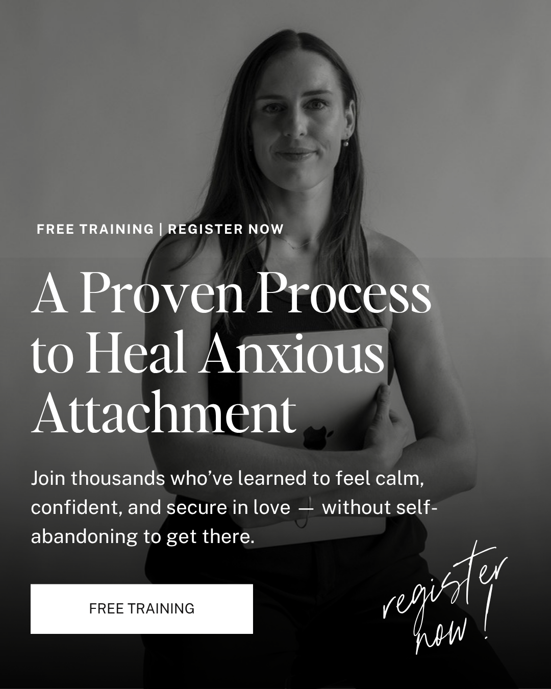 Stephanie Rigg Facebook ad: Free Training: How to Heal Anxious Attachment