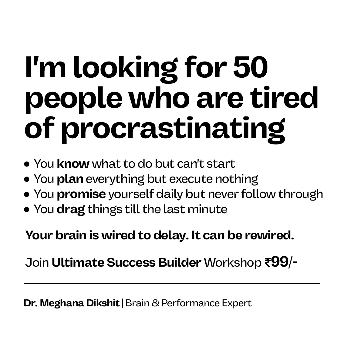 Success Gyan India SG Facebook ad: Rewire Your Brain. Transform Your Life.