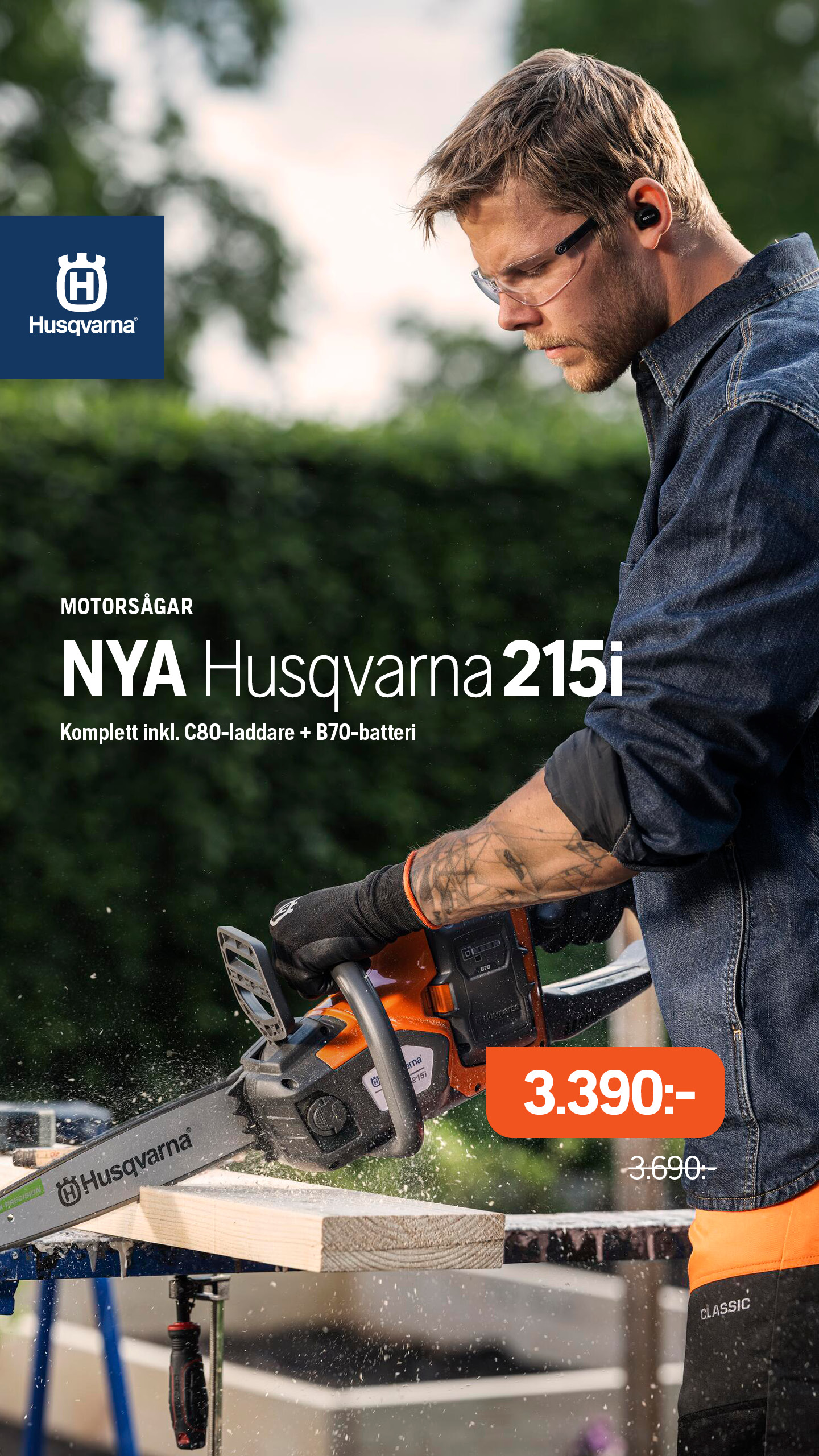 Husqvarna Facebook ad