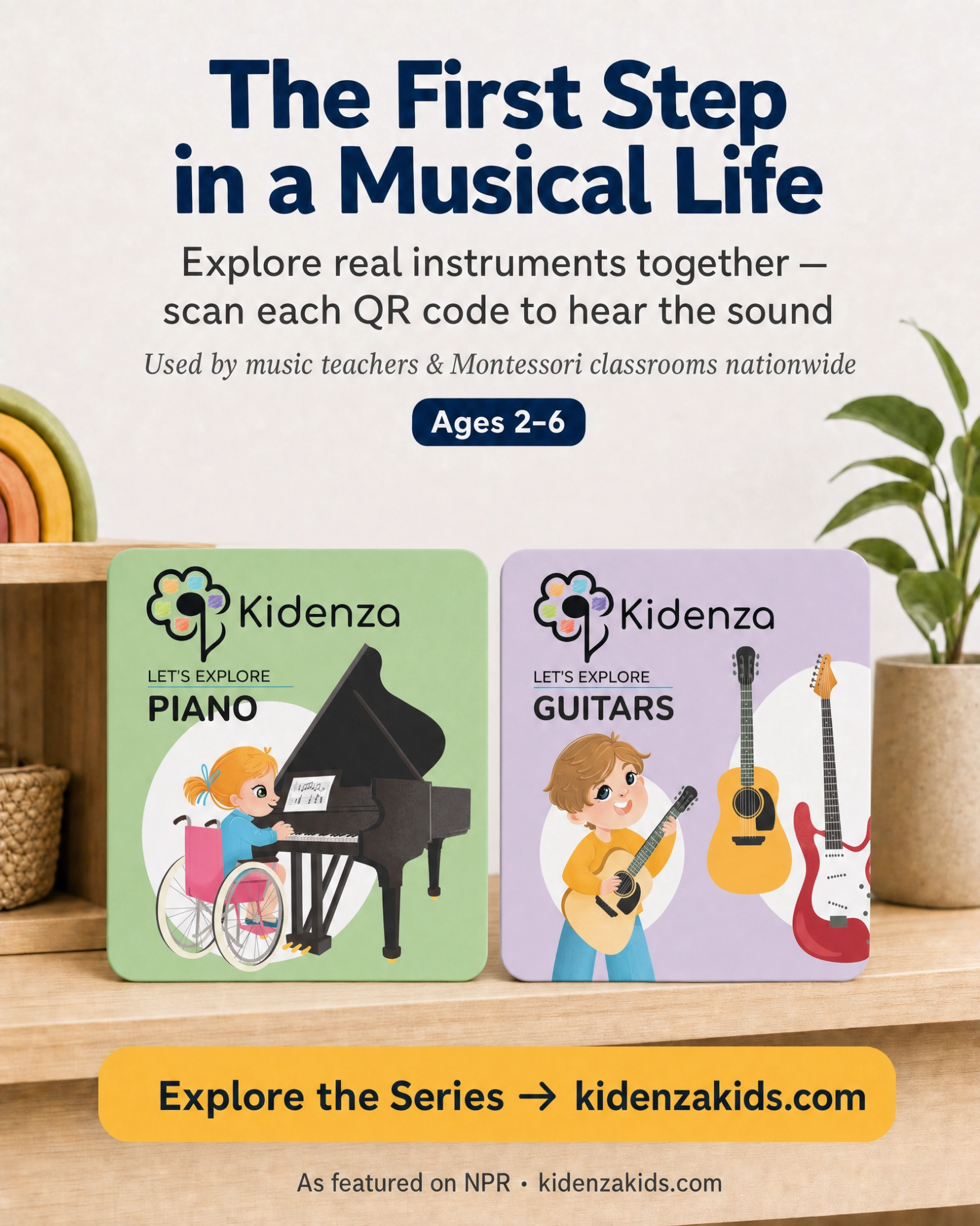 Kidenza_Kids Facebook ad: The First Step in a Musical Life