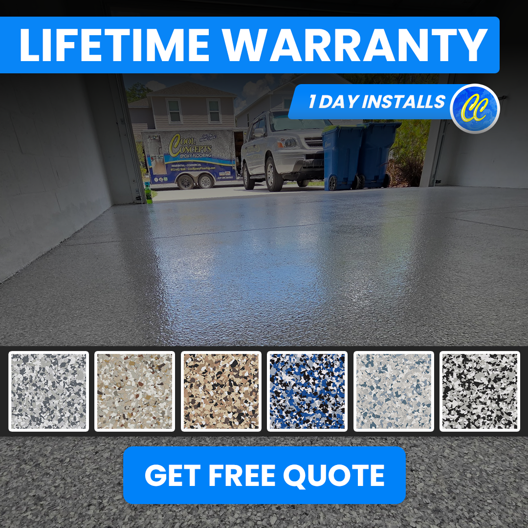 Cool Concepts Epoxy Flooring Facebook ad: Garage Floor Coatings