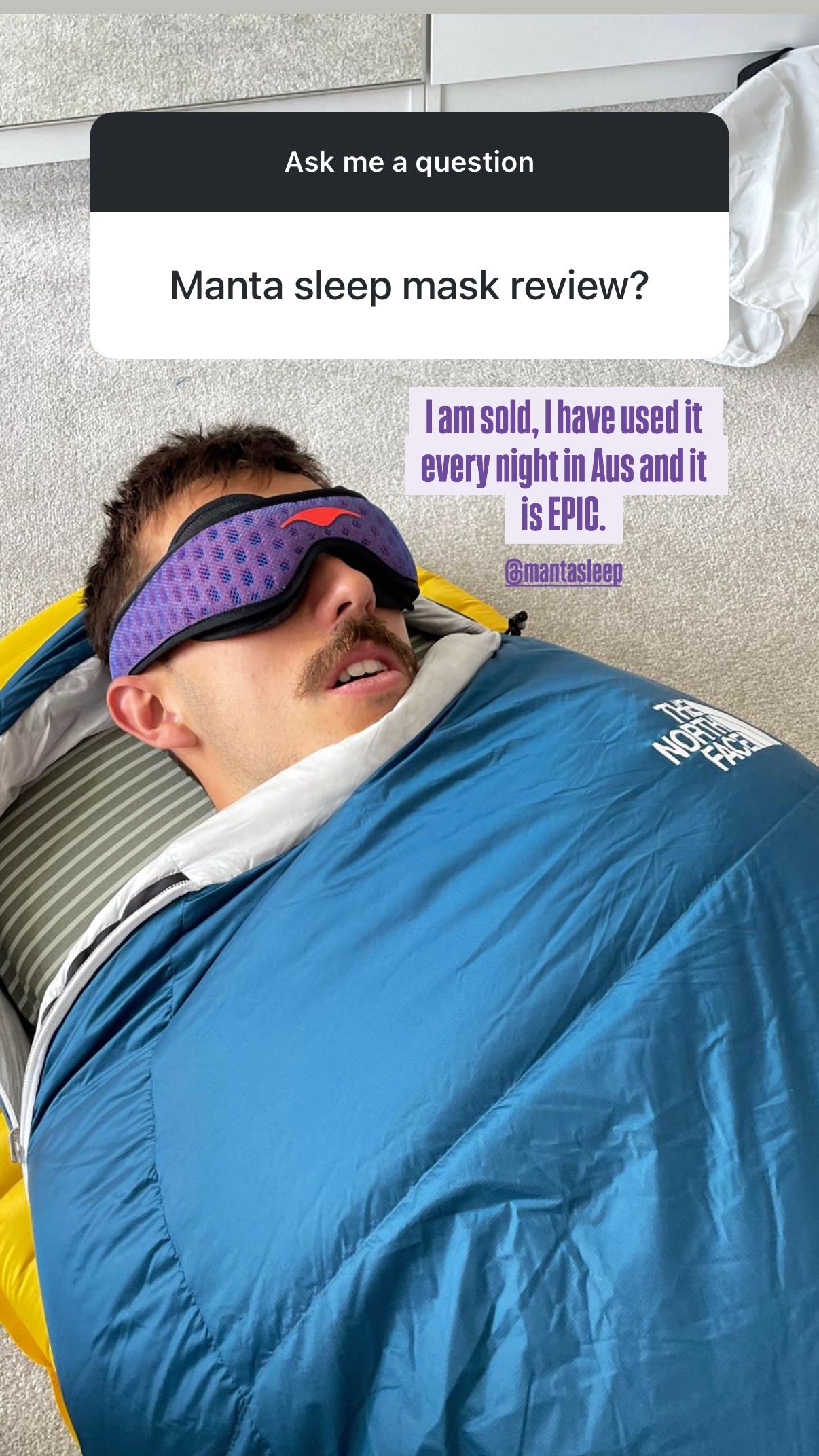 Manta Sleep Facebook ad