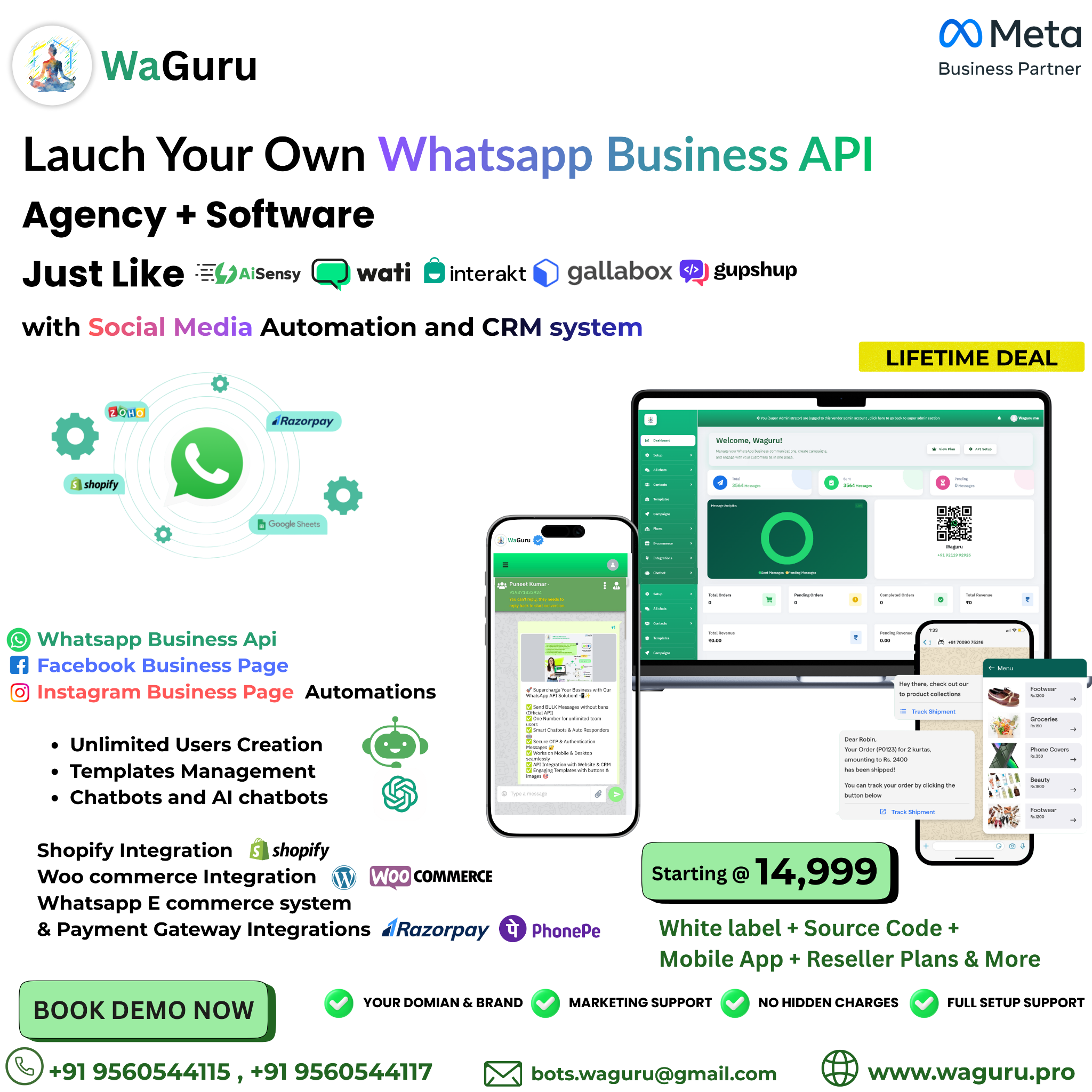 Digixseo Facebook ad: White-Label WhatsApp API with Source Code