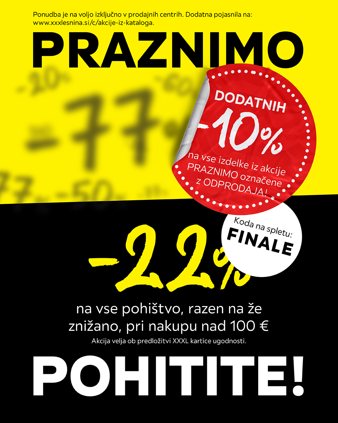 Lesnina XXXL Slovenija Facebook ad