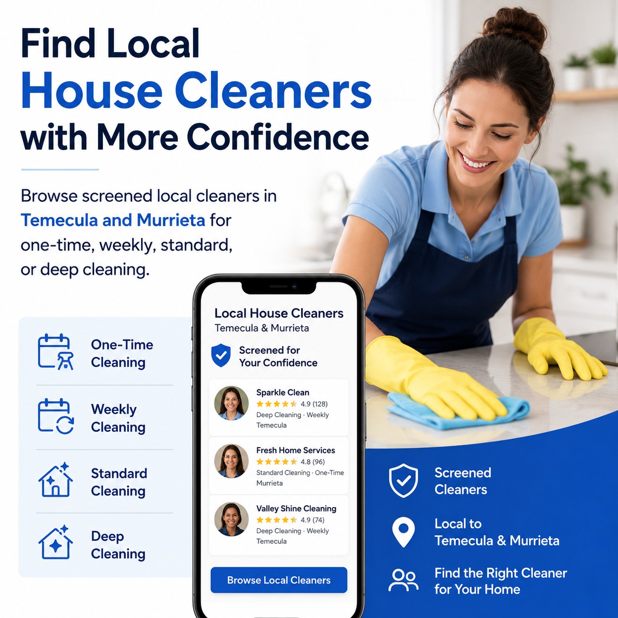 Vouched Cleaners Facebook ad