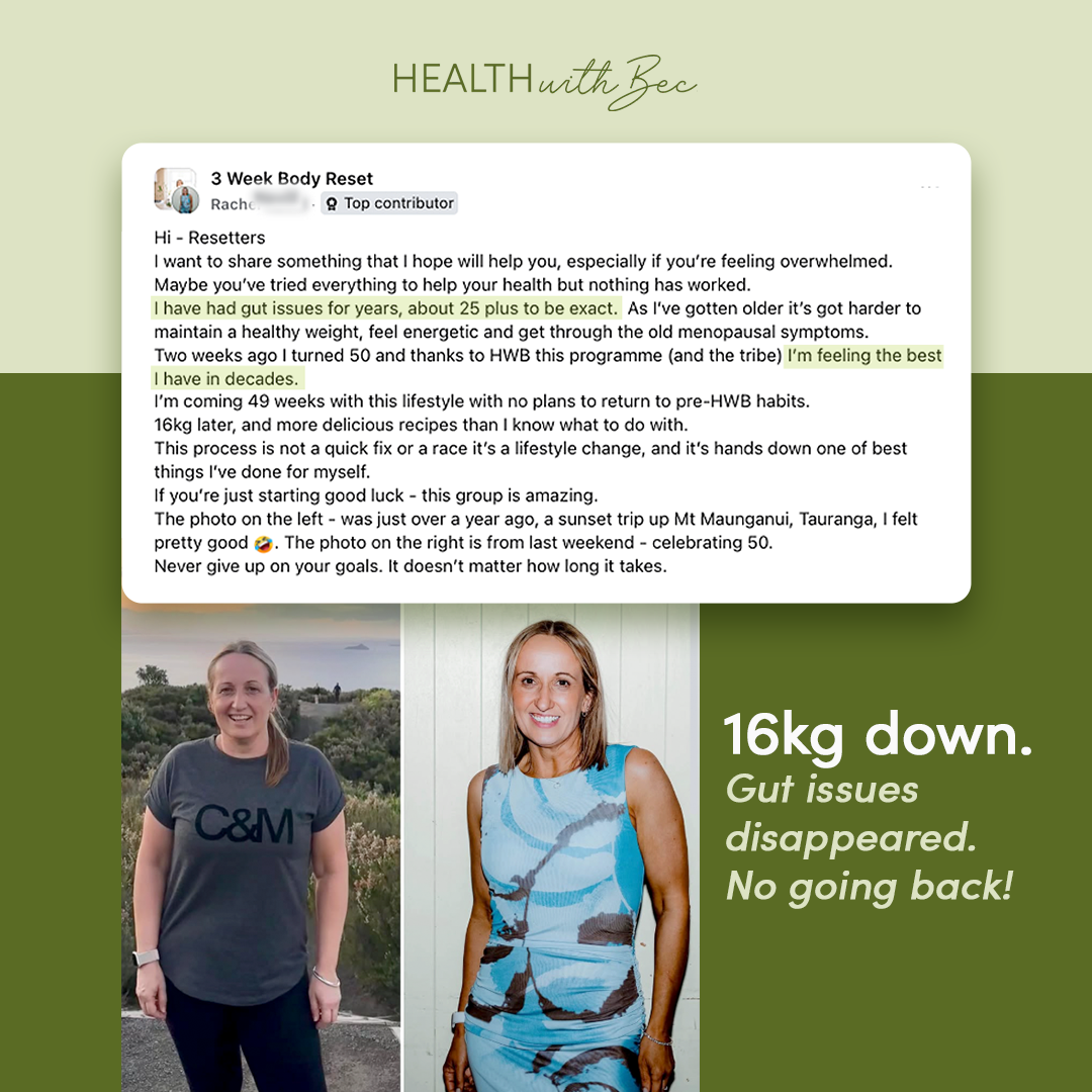 Health With Bec Facebook ad