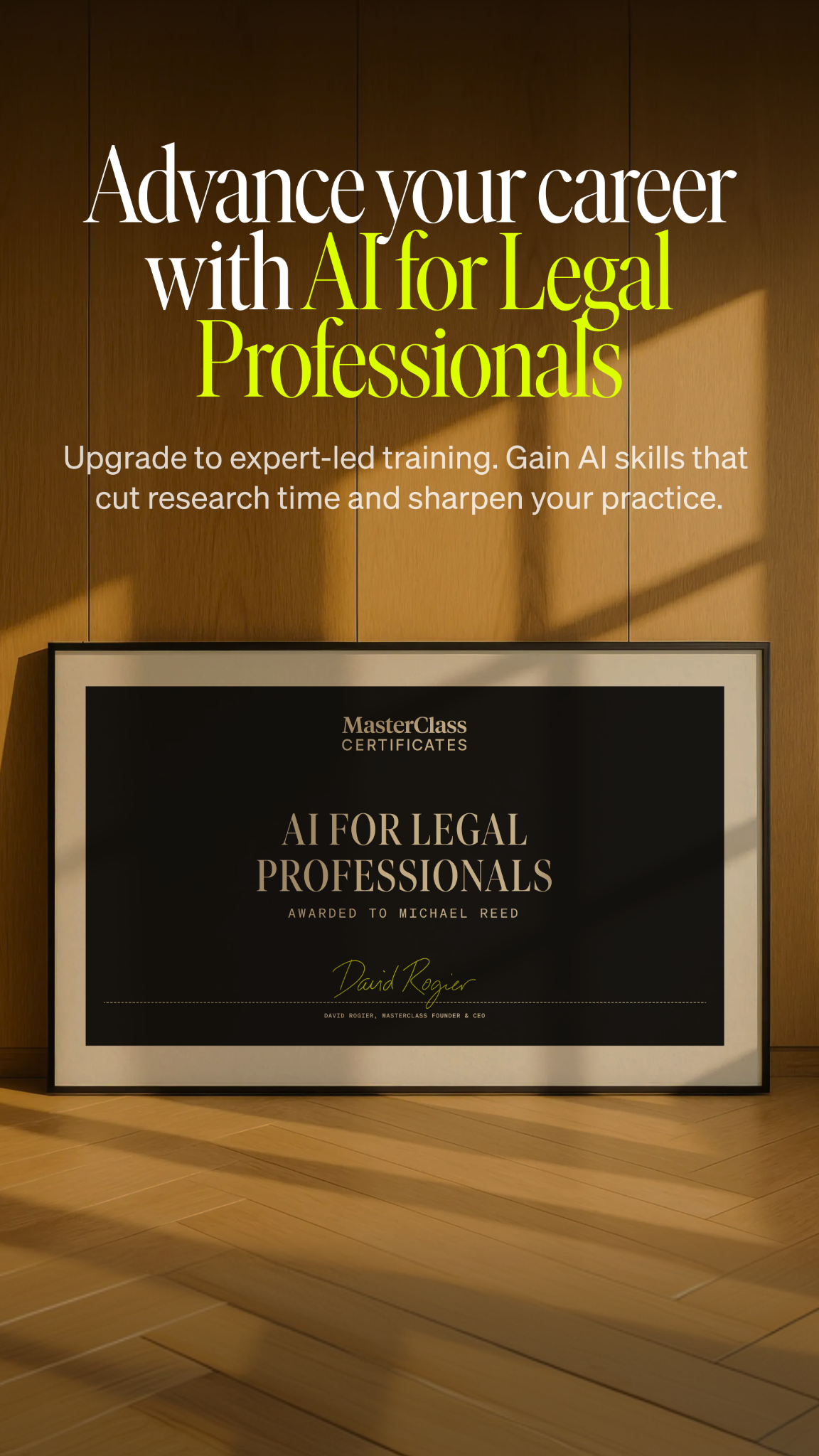 MasterClass Facebook ad