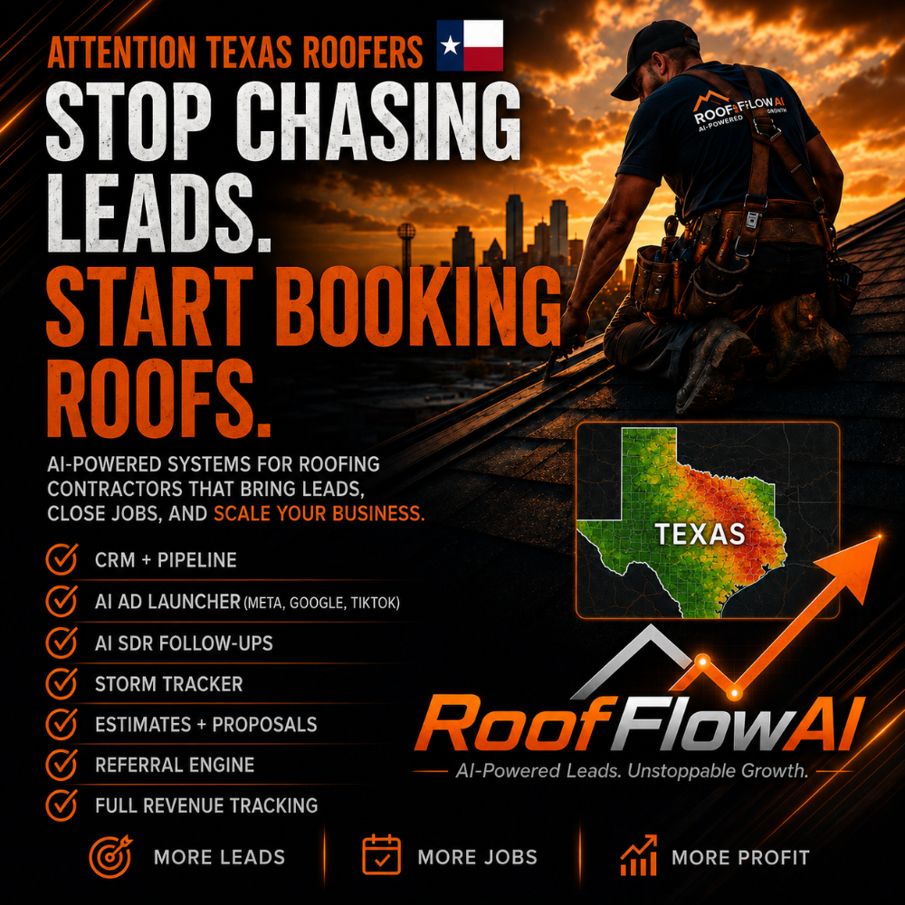Roof Flow AI Facebook ad