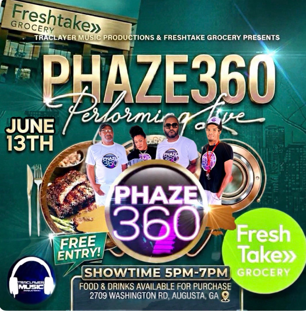 PHAZE 360 Band Facebook ad: PHAZE360 LIVE @ FRESH TAKE-SMOKEHOUSE