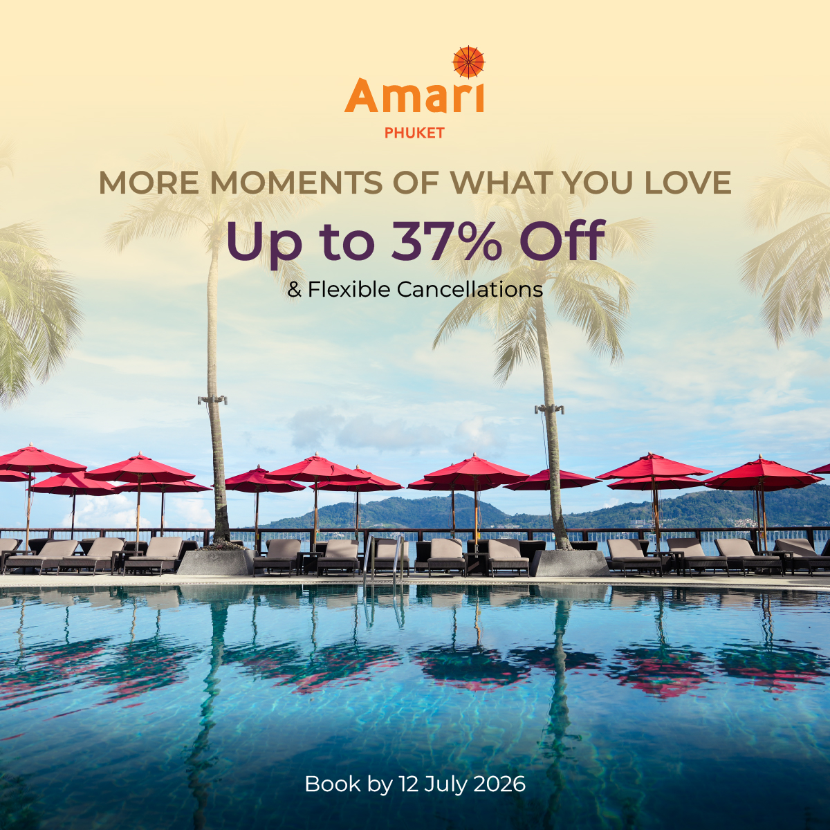 Amari Phuket Facebook ad: Save Up to 37 % on Your Phuket Escape