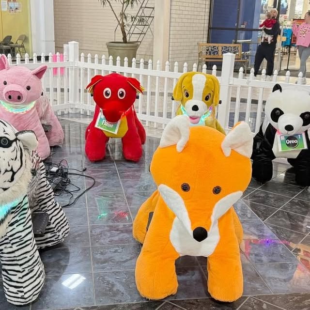 Holly Hill Rides - Burlington NC Facebook ad: Motorized plush animal scooters.