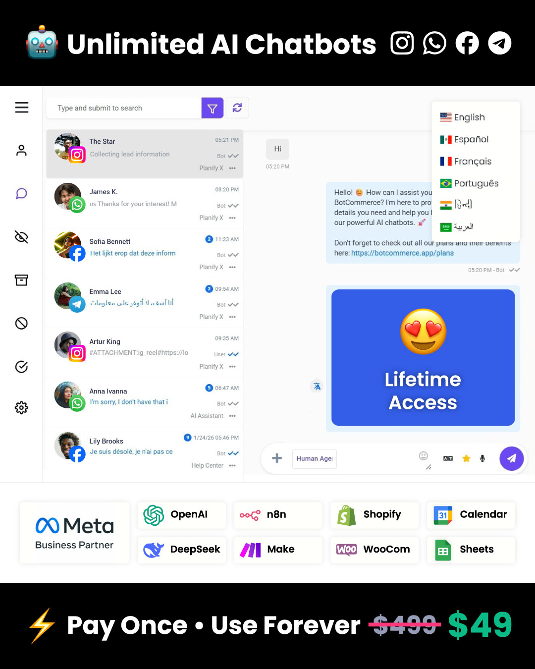 Planify X Facebook ad